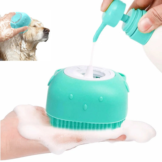 Pet Bathing Soft Silicone Brush